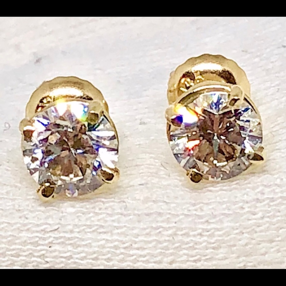 Studs Daimond’s earring 1,25 carat great deal - Picture 2 of 7